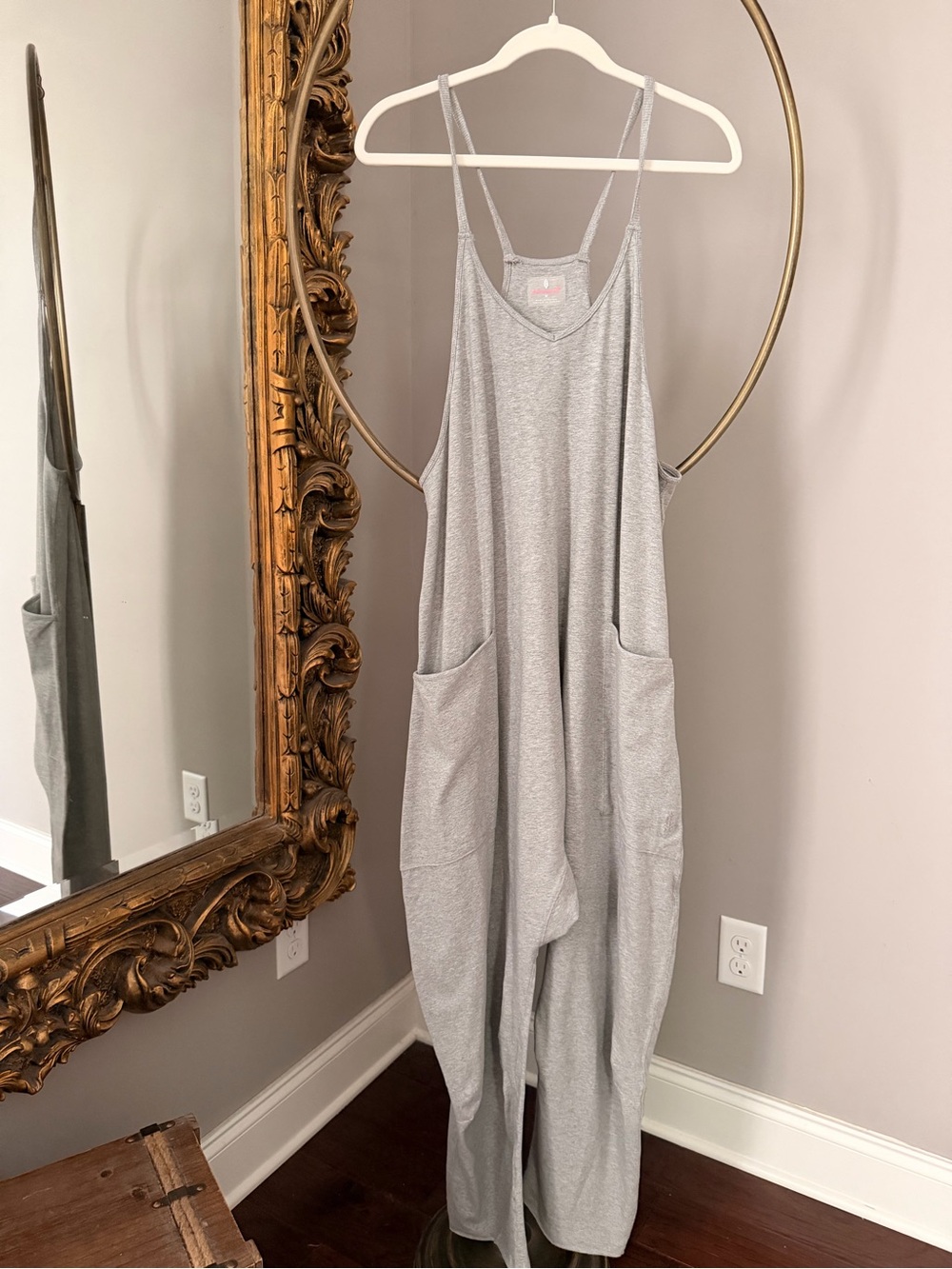 Free People Hot Shot Onesie - Light Gray size M